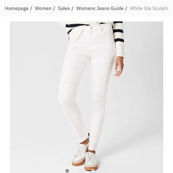 White Skinny Jeans with Modern Fit - Picture 1 of 8
